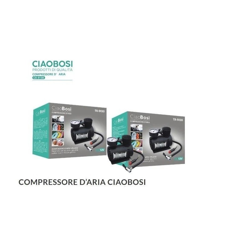 COMPRESSORE D'ARIA PORTATILE CON MANOMETRO TX-9130 - CIAOBOSI