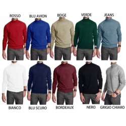 Dolcevita Uomo Lupetto: Maglia Collo Alto in Cashmere e Lana