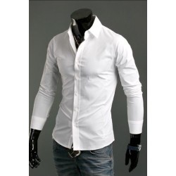 CAMICIA UOMO SLIM FIT SARTORIALE COTONE S M L XL XXL 3XL 4XL 5XL 6XL 7XL ??????