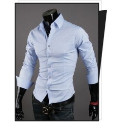 CAMICIA UOMO SLIM FIT SARTORIALE COTONE S M L XL XXL 3XL 4XL 5XL 6XL 7XL ??????