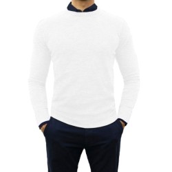 MAGLIONI GIROCOLLO IN CASHMERE E LANA MAGLIE UOMO SLIM FIT TAGLIA S M L XL XXL