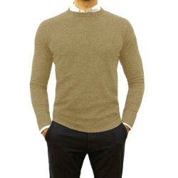 MAGLIONI GIROCOLLO IN CASHMERE E LANA MAGLIE UOMO SLIM FIT TAGLIA S M L XL XXL