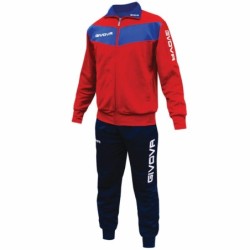 TUTA SPORTIVA FULL ZIP GIVOVA UNISEX UOMO DONNA  PER SPORT PALESTRA TEMPO LIBERO