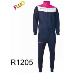 TUTA SPORTIVA FULL ZIP GIVOVA UNISEX UOMO DONNA  PER SPORT PALESTRA TEMPO LIBERO