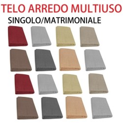 TELO ARREDO COPRIDIVANO MULTIUSO GRAN FOULARD MISTO COTONE SINGOLO MATRIMONIALE