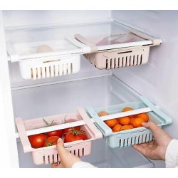 PACK DA 3 CESTINI CESTO DA FRIGO SALVA SPAZIO CONTENITORE ORGANIZZATORE PLASTICA