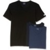 SET DA 3 T-SHIRT UOMO GIROCOLLO SCOLLO V NAVIGARE 100% COTONE PETTINATO