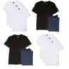 SET DA 3 T-SHIRT UOMO GIROCOLLO SCOLLO V NAVIGARE 100% COTONE BIELASTICO SOFT