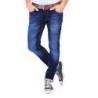 Jeans da Uomo In Cotone Elastico Slim Fit Gamba Stretta Moda Pantalone Skinny -