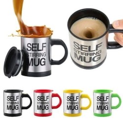 TAZZA AUTO MESCOLANTE SELF STIRRING MUG  CAFFE CAPPUCCINO ELETTRICA AUTOMATICA -