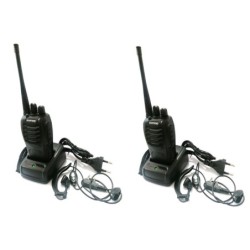 WALKIE TALKIE RICETRASMITTENTE PORTATILE VHF UHF FM POTENZA 2 WATT