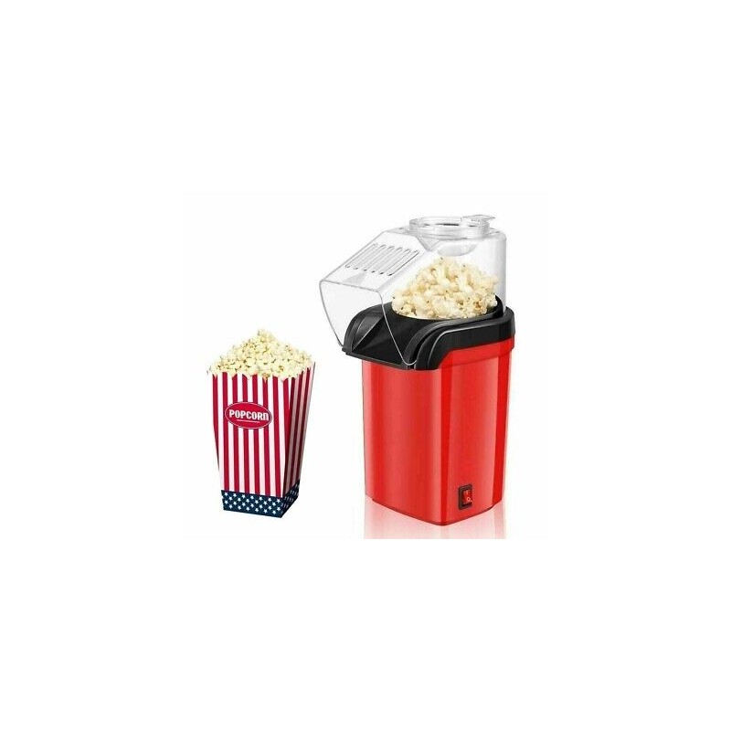 Macchina per Popcorn senza Olio 1200 W - Gusta Popcorn Sani e Croccanti-