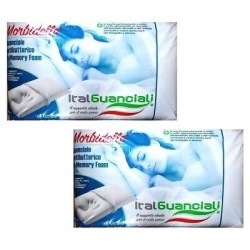 DUE Guanciali Antiallergici in Memory Foam Made in Italy - Made in Italy